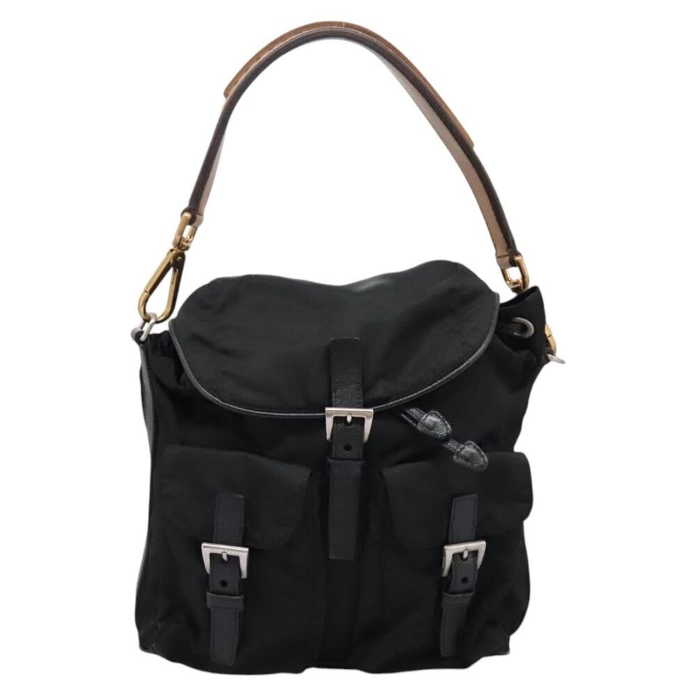 Prada Nylon Shoulder Bag Black
